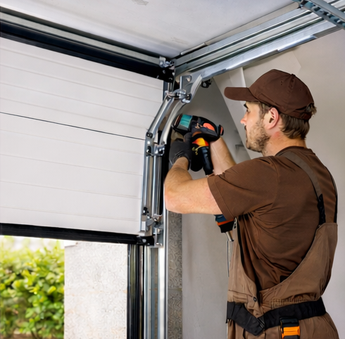 Arm Garage Doors Los Angeles CA technician fixing broken garage door cables