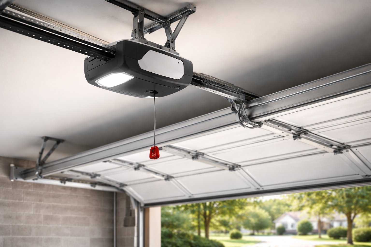 Garage door opener inspection testing motor, sensors and controls