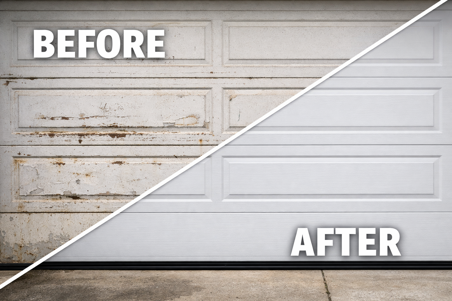 Modern insulated garage door panels designed for energy efficiency and durability